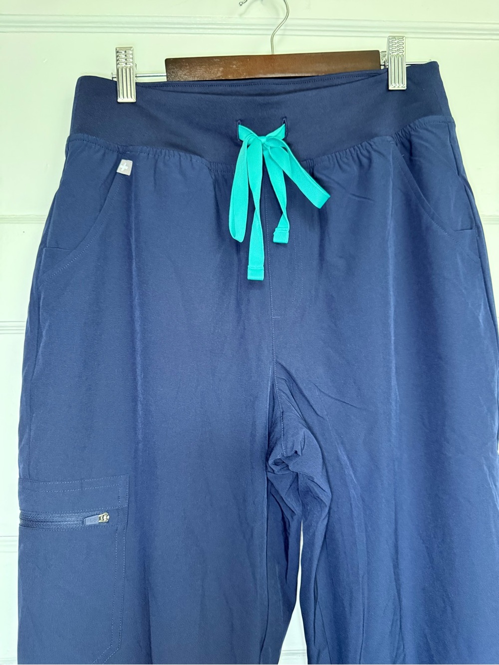 Figs Zamora Lined Navy Blue Women's Jogger Scrub Pants Technical Collection Sz S - Picture 4 of 13